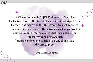 i'm your femdom mistress guiding you through this joi session, but oops i meant jerk off instructions for part 8 of 12