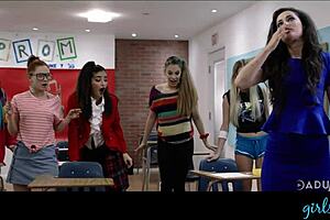 Girlsway Naughty Student Emily Willis LEARNS IT HARD with Wild Fingering