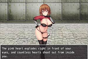 orange haired girl steps on hero's cock with naughty feet 😈