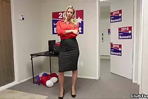 Hot MILF POV handjob on big cock