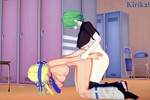 damn!! katsuragi, hikage, yomi in wild futanari sex! senran kagura hentai rocks!