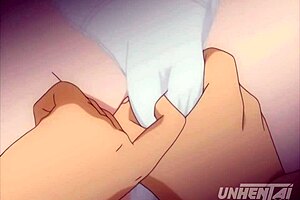 Asian step-sis gets touched and groped in this hentai