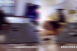 young couple has rough passionate fuck fest