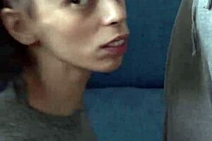 Petite Candie Cross On Knees For Facial Blowjob Cumshot Homemade Sex Tape!