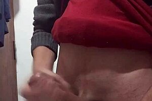 Hey, why are you jerking off with clothes on?