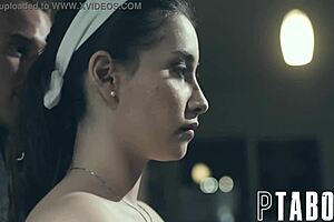 Aria Lee swallows cum