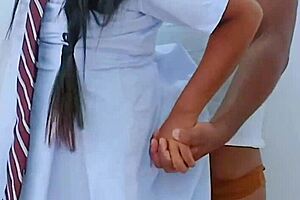 Teen couple engages in intense asian sex, reaching orgasm with creampie. Balloon pops during passionate 3d amateurs scene.