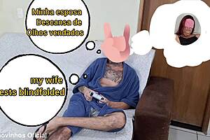 i blindfolded my skinny wife, not knowing my buddy was hiding nearby