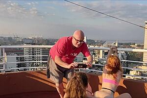 Katrina’s first porn scene is wild, rolling her ass on my rubber cock! Amateur gay-lesbo vibes are unreal 😜