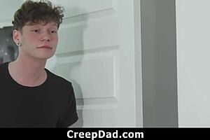 Step father fucks step son bareback until he screams for more!