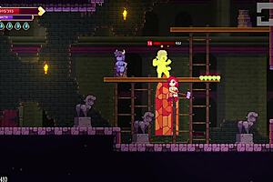 Scarlet Maiden Conquers Cold Bitch In Extreme Cold On 4Th Floor