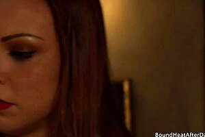 i'm the blonde slave, tied up and fingered by my mistress