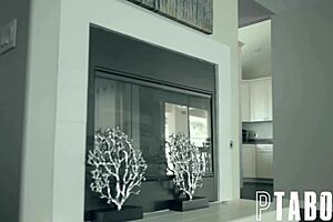 Aria Lee swallows cum