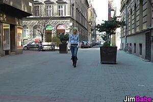 Blonde European Sucks Cock In Pov Hardcore With Stockings