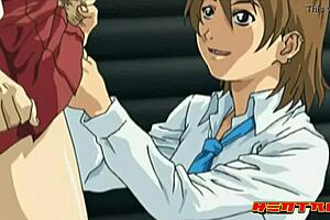 Futanari students having sex at school in this uncensored hentai video