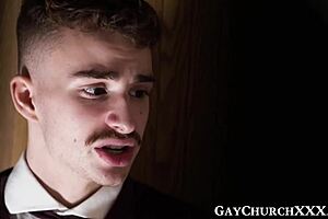 Holy Hell! Twink Deepthroats Priest Before Rough Ride!