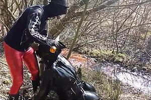 Latex wearing Dominatrix from Germany, cruel and brutal in her sex adventures