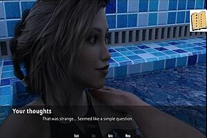 Rachael feels confident in her bikini during the game