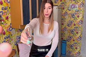 Ever tried pulsating cum in a nurse's mouth like this?