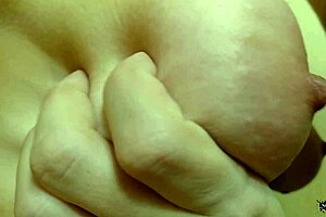 i lick her big wet nipples up close and cum