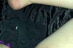 jerk off with your step sister's wet panties while she gives instructions