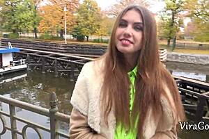 Picked up a young 18+ Ukrainian girl for an epic blowjob by Elle Rose and Vira Gold