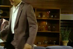 Alicia Monet takes control riding in retro classroom scene