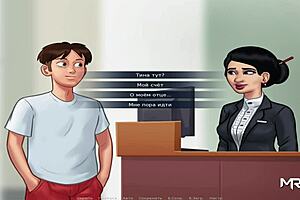 Summertime Saga: Red hair beauty gets naughty in anime porn E2/62