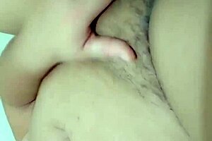 Homemade solo with vibrator, warning before cumming in personalized video