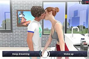 in my dream, karthik fucks riley with blowjob n footjob