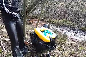 Latex wearing Dominatrix from Germany, cruel and brutal in her sex adventures