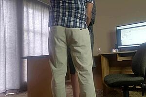Boss seduces his secretary and gives her a raise