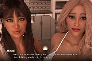 Blonde Milf Racheal's Fingering Fun Interrupted by Game and Masturbation