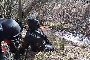 Latex wearing Dominatrix from Germany, cruel and brutal in her sex adventures