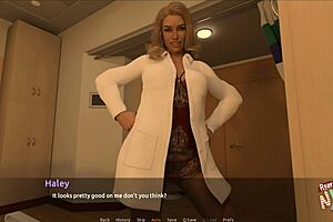 The visit walkthrough in adult game with 3D graphics