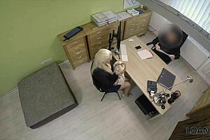 Pervert Guy Uses Money to Fuck a Busty Blonde