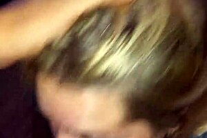 She sucks until I explode on her pretty face