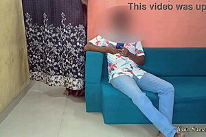 In episode two, the devar sneaks in and fucks his bhabhi right there with her husband watching.