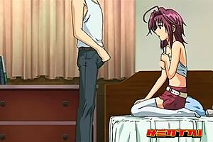 Step Sister and Brother Caught in Forbidden Hentai Action