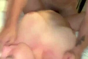 Slurping and Banging Two Hot Jocks with My Stunning Natural Big Tits