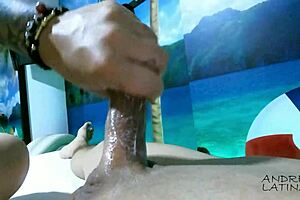 Chubby Couple Enjoys Close-Up Handjob Massage in HD POV