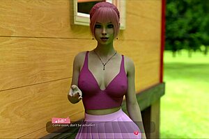 Visual novel walkthrough with hot girls in game