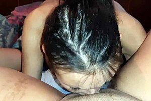 Girlfriend Licks Pussy Next to Neighbor