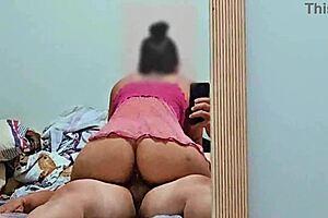 My stepsister’s big ass made me cum hard in the bedroom