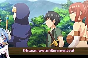 Ever seen a wild hentai like Isekai Harem Monogatari 4 with futanari action?