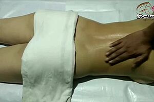 indian lady gets full body massage close up in homemade amateurs video