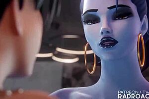 widow the babymaker gets rough creampie with big cock squirting