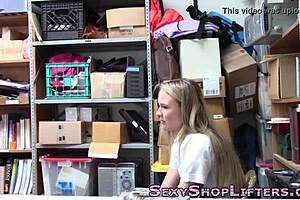 Caught teen shoplifter gets fucked in the store