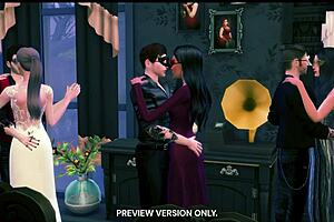 masquerade night brings 3d hentai sex with banging and gangbang