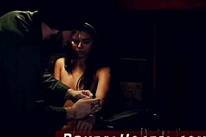 latina teen in hard metal bondage hd